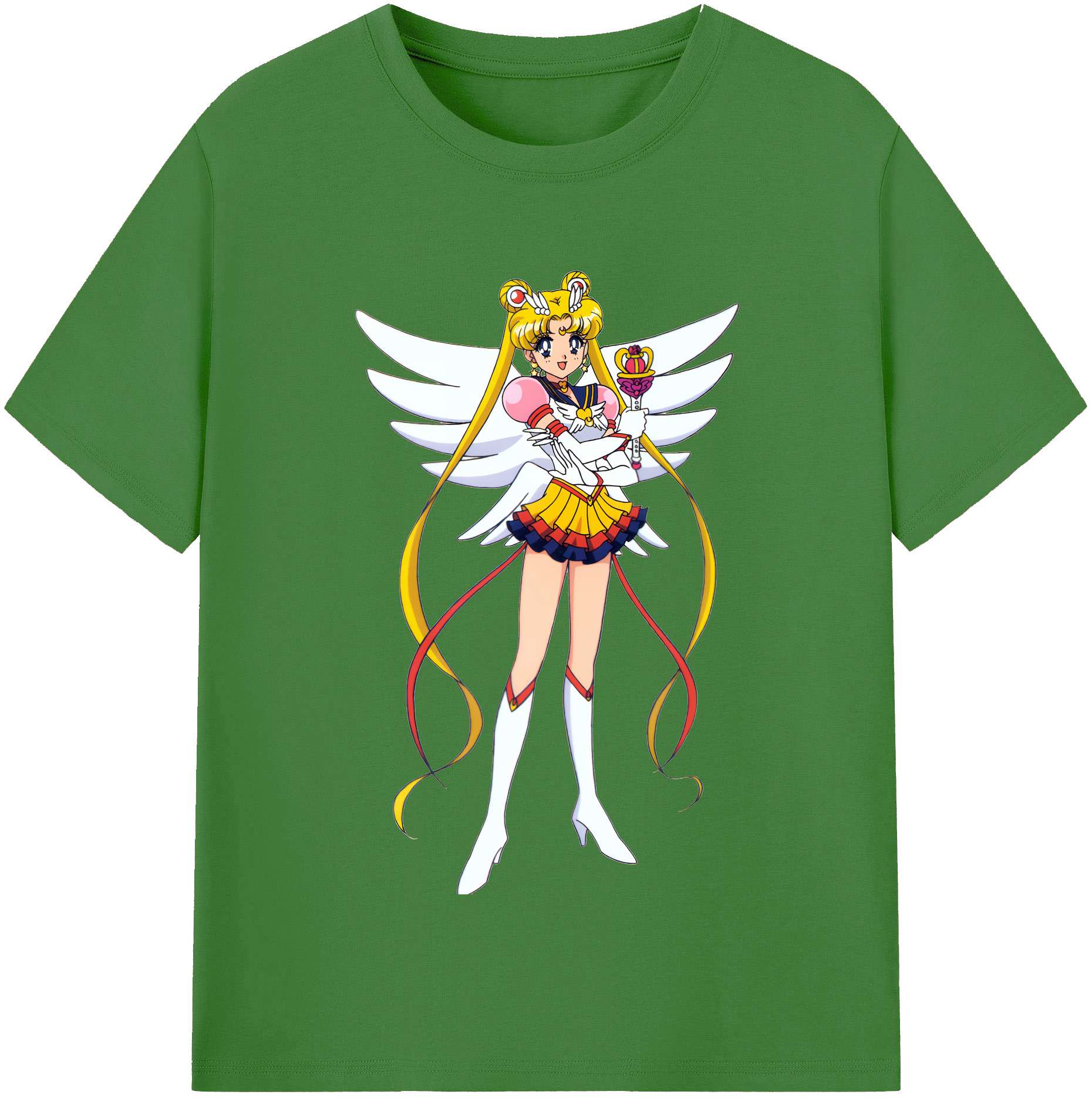 （画像用） 美少女戦士セーラームーン 月野 うさぎ つきの うさぎ Sailor Moon Tsukino Usagi レディースカジュアルプリントTシャツ（綿100％）